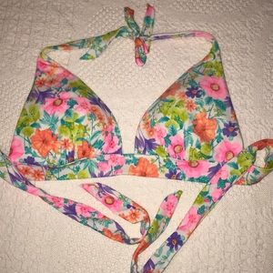 Floral bikini top